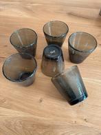 6 DutZ drinkglazen  : smoke met bubbels, Glas of Glazen, Nieuw, Ophalen of Verzenden, Glas