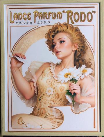 Uniek Alphonse Mucha Wereld Art Nouveau dag Print Poster 10 beschikbaar voor biedingen