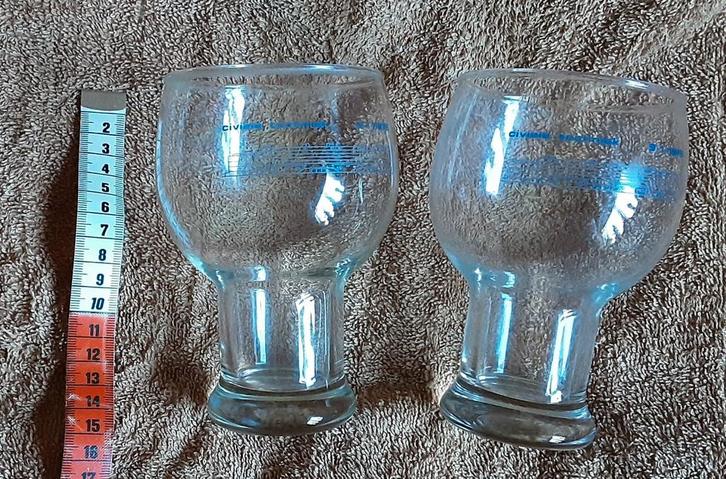 Drinkglazen met logo TU Delft, Verzamelen, Glas en Borrelglaasjes, Zo goed als nieuw, Overige typen, Ophalen of Verzenden