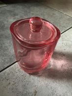 Roze glazen potje met deksel, Antiek en Kunst, Ophalen