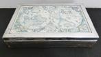 Oud silverplated kistje, doosje met wereld kaart [1301], Antiek en Kunst, Ophalen