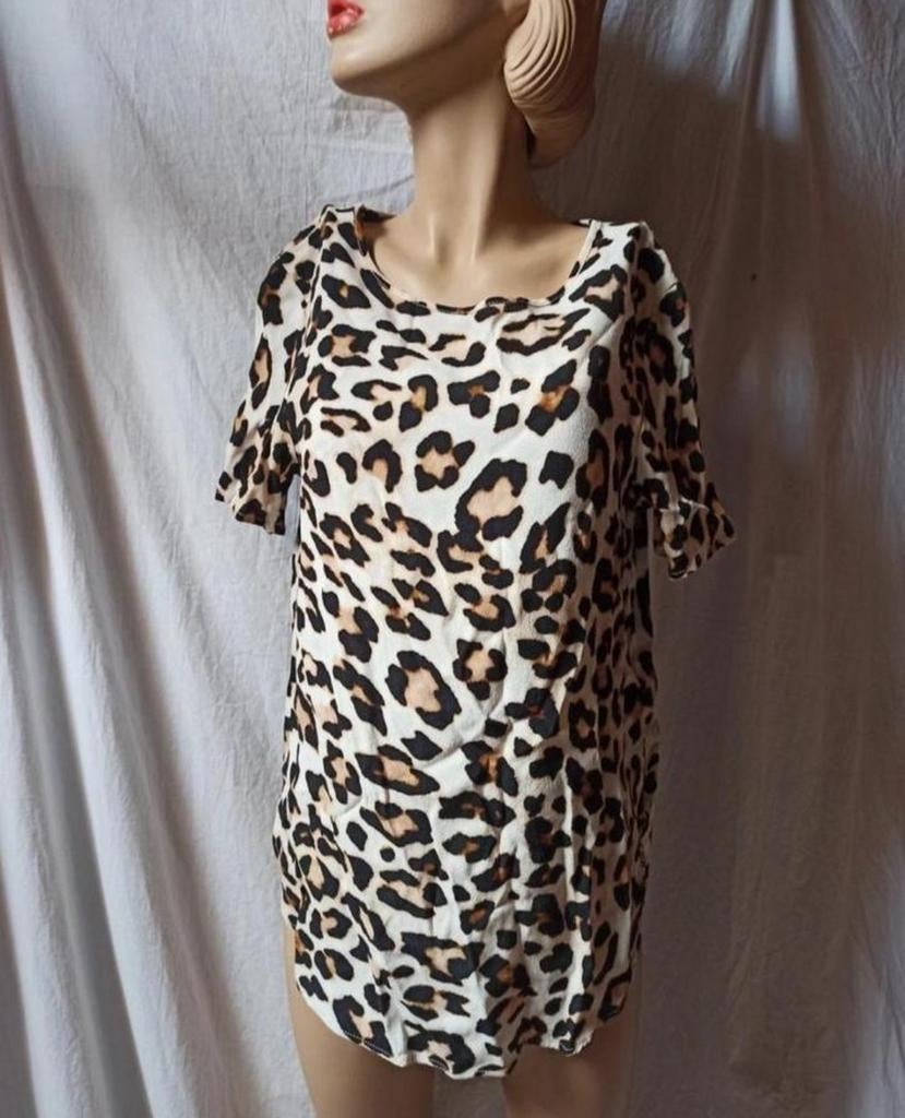 Panter topje, Maat 38/40 (M), Beige, Ophalen of Verzenden, Zo goed als nieuw