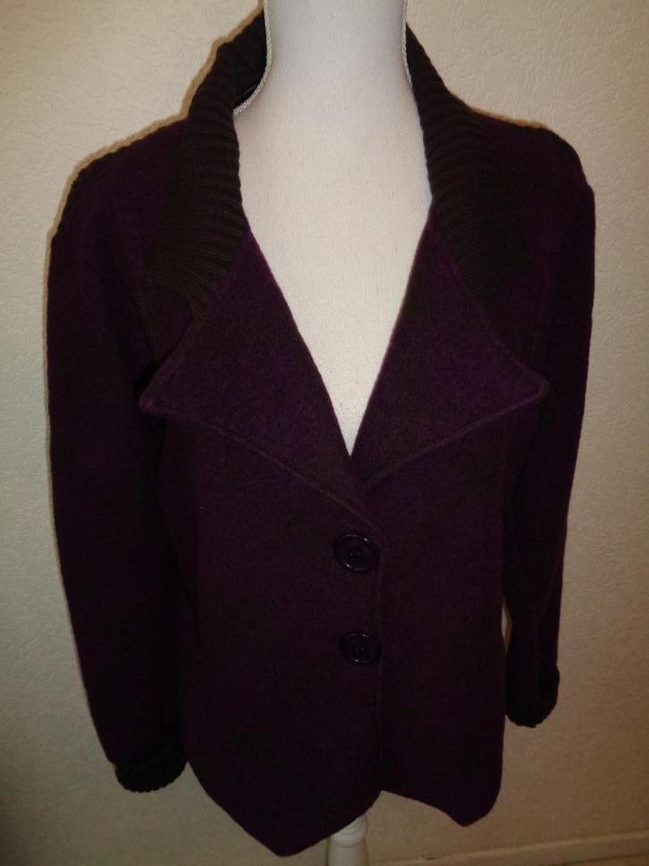 miss etam XXL valt als XL oksel tot oksel 60 cm-bruin/paars, Kleding | Dames, Jasjes, Kostuums en Pakken, Zo goed als nieuw, Jasje