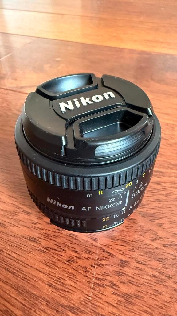 Nikon AF 50mm f/1.8D - Zo goed als nieuw!, Audio, Tv en Foto, Fotografie | Lenzen en Objectieven, Zo goed als nieuw, Standaardlens
