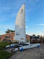 Volledig gerenoveerde Nacra 5.5 (18 square) catamaran., Watersport en Boten, Catamarans, Ophalen, Zo goed als nieuw
