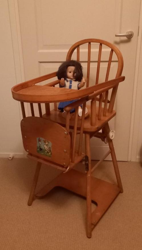 kinderstoel zgn kakstoel en kleutertafel met stoeltje in één, Antiek en Kunst, Antiek | Meubels | Stoelen en Banken, Ophalen