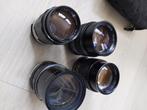 4 oude 135mm lenzen met m42 schroefdraad, Ophalen of Verzenden, Gebruikt, Telelens