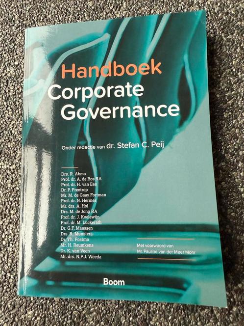 Handboek Corporate Governance, Boeken, Economie, Management en Marketing, Zo goed als nieuw, Management, Ophalen of Verzenden