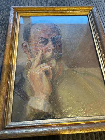 Olieverf - Portret van een militair - 1918 beschikbaar voor biedingen
