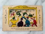 Wo1: ak kermis attractie jeu de massacre spot satire, Ophalen of Verzenden, 1920 tot 1940