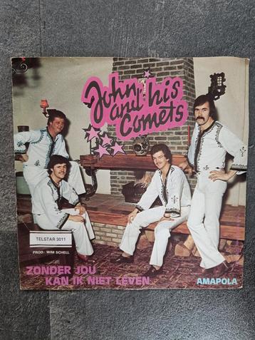 John and His Comets - Zonder Jou Kan Ik Niet Leven Single beschikbaar voor biedingen