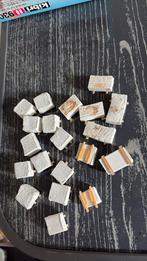 20 MINIATUUR BLOKJES WITTE STENEN, Ophalen of Verzenden, Zo goed als nieuw, Gelijkstroom of Wisselstroom, Overige merken