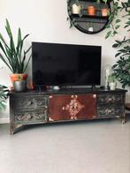 Dutchbone Fuz - tv meubel, 150 tot 200 cm, Minder dan 100 cm, 25 tot 50 cm, Grenenhout
