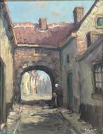 Arnout van Gilst (1898-1981) - Stadsgezicht met poort, Ophalen of Verzenden