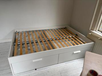 Bedframe met lades inclusief lattenbodem 140x200 - afbeelding 1