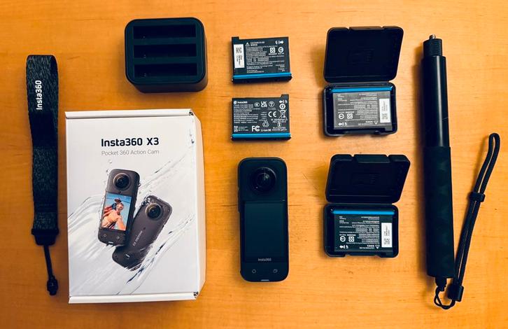 Insta360 X3, Audio, Tv en Foto, Actiecamera's, Zo goed als nieuw, Overige merken, Ophalen of Verzenden