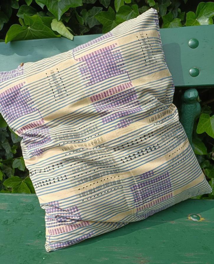 Sierkussen sloop origineel VLISCO stof Style de Woodin (VS0), Huis en Inrichting, Woonaccessoires | Kussens, Nieuw, Vierkant, Ophalen of Verzenden