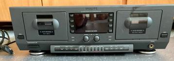 Philips dubbel cassettedeck beschikbaar voor biedingen