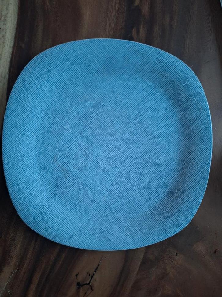 Vintage Boch Belgium Gebakschaal Ø30cm grijs., Huis en Inrichting, Keuken | Servies, Gebruikt, Schaal of Schalen, Overige stijlen