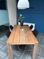 Eettafel steigerhout, Ophalen, Gebruikt, 200 cm of meer, 50 tot 100 cm