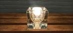 Vintage Peill & Putzler Ice Cube lamp tafellamp, Minder dan 50 cm, Glas, Gebruikt, Ophalen of Verzenden