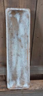 Houten robuuste serveerschaal whitewash, Ophalen of Verzenden, Zo goed als nieuw, Hout