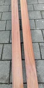 4 IROKO mooie hardhouten planken prima voor hout hobby, Doe-het-zelf en Verbouw, Hout en Planken, Ophalen, Gebruikt, Minder dan 25 mm