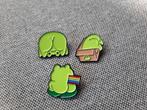 3 grappige kikker pins te koop, Verzamelen, Speldjes, Pins en Buttons, Ophalen of Verzenden, Nieuw, Overige onderwerpen, Speldje of Pin