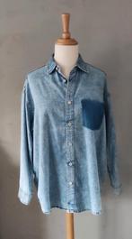 H&M oversized denim blouse maat 42-44, Kleding | Dames, H&M, Blauw, Maat 42/44 (L), Ophalen of Verzenden