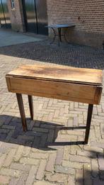 teakhouten tafeltje, Huis en Inrichting, Tafels | Sidetables, Ophalen, Gebruikt, 50 tot 100 cm, 25 tot 50 cm