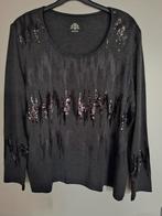 Zwart shirt met glittertjes, Zwart, Maat 46/48 (XL) of groter, Ophalen of Verzenden, Zo goed als nieuw