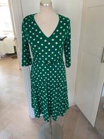 King Louie Groene Polkadot Jurk - Maat M, Maat 38/40 (M), Ophalen of Verzenden, Zo goed als nieuw, Knielengte