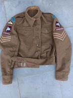 Ww2 BRITISCH PARATROOPER BATTLE DRESS 1942, Verzamelen, Ophalen of Verzenden, Landmacht, Engeland