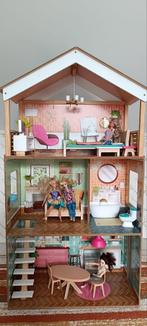 Barbie poppenhuis - groet, Poppenhuis, Zo goed als nieuw, Ophalen