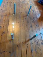 Glazen salontafel, Huis en Inrichting, Tafels | Salontafels, Ophalen, Gebruikt, 100 tot 150 cm, 50 tot 100 cm