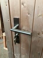 Brede deur tbv tuinhuis of overlapping 119x209cm, Ophalen, Zo goed als nieuw, Planken