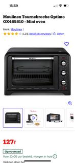 Moulinex mini oven gril hetelucht nieuwstaat !, Witgoed en Apparatuur, Ovens, Ophalen, Minder dan 45 cm, Zo goed als nieuw, Oven met grill