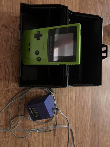 Nintendo Gameboy Color Green goede staat met opbergcase beschikbaar voor biedingen