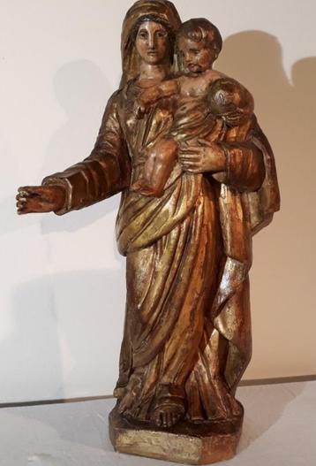 Sculpture Madonna met kind. beschikbaar voor biedingen
