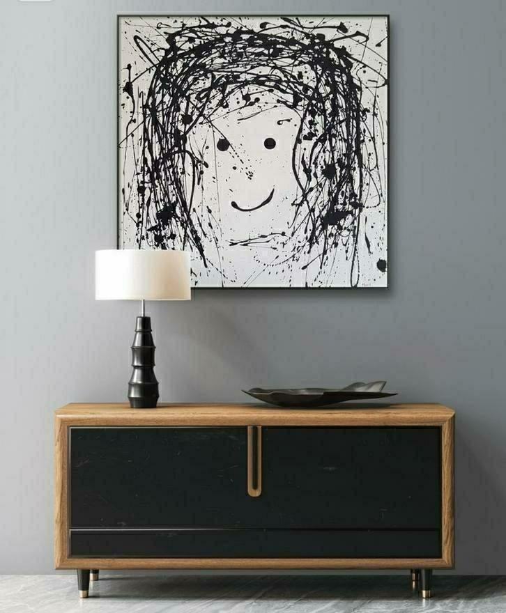 DON'T WORRY BE HAPPY, Antiek en Kunst, Kunst | Schilderijen | Abstract, Ophalen