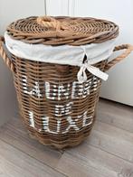 Wasmand riviera maison, Ophalen, Zo goed als nieuw, Rond, Riet