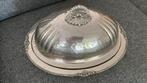 <Antieke verzilverde Cloche op onderschaal >, Ophalen of Verzenden