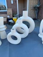 Set van 3 Donut Vaasjes, Huis en Inrichting, Woonaccessoires | Vazen, Wit, Aardewerk of Porselein, Nieuw, Ophalen of Verzenden