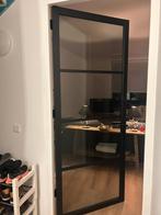 Svedex NDB 900 – Zwarte deur met rookglas, Ophalen, 80 tot 100 cm, 215 cm of meer, Binnendeur