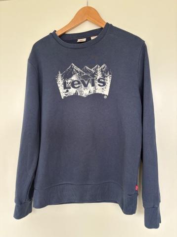 Levi's Heren Sweater - Maat S - Donkerblauw beschikbaar voor biedingen