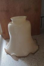 Vintage Glazen Lampenkap met Goudrand, Huis en Inrichting, Lampen | Lampenkappen, Ophalen of Verzenden