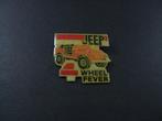 Jeep CJ-7 4 Wheel Fever terreinwagen ( off-road) , pin, Verzamelen, Gebruikt, Ophalen of Verzenden, Overige onderwerpen