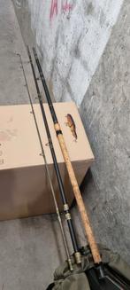 Karper Penhengel oud/3,65 3 delen kurk, gebruikte staat Top!, Ophalen, Gebruikt, Werphengel