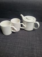 Theepot en kopjes set nieuw, Keramiek, Ophalen of Verzenden, Zo goed als nieuw, Effen