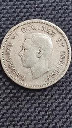 10 cent 1941 Canada zilveren munt, Postzegels en Munten, Ophalen of Verzenden, Losse munt, Noord-Amerika